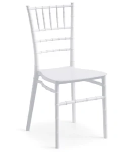 Silla Chiavari blanca para matrimonios y eventos